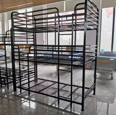 фабрика Китая мебели домашнего бизнеса черной кровати яруса взрослого 3 кровати рамки металла тройной стальная