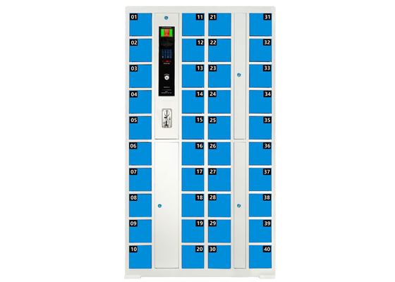 40 дверей пакетируют автоматизированную заряжателем систему шкафчика для банка