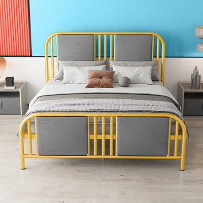 Цена современного дизайна короля Размера размера ферзя двуспальной кровати основания кровати металла стальная дешевая