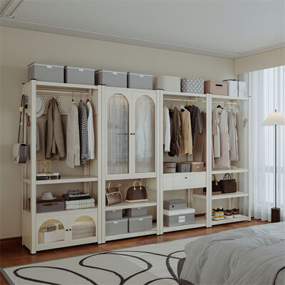 Металлический шкафчик для хранения, предназначенный для использования пространства с регулируемыми полками, сильная рама и механизм блокировки