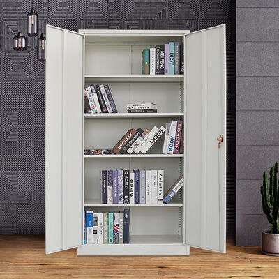 Steel Cupboard 2 Doors Storage Filing Cabinets Metal File Cabinet