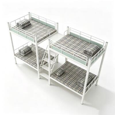 Double-Decker Apartment Bed with Staircase for Space-Efficient Accommodation
