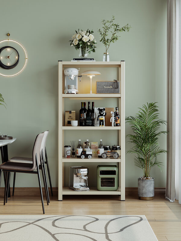 Металлический многоярусный шкаф для хранения с регулируемой высотой, разработанный для рационального использования пространства, с прочной рамой