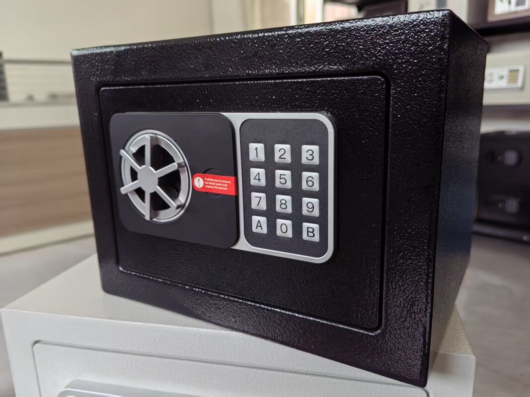 Hot selling new electronic password lock safe for household use, with hidden keyhole on the panel